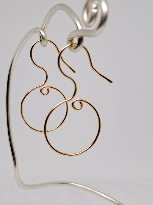 Wechsel-Hoops in der Farbe Gold
