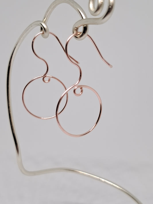 Wechsel-Hoop in der Farbe Rosé-Gold