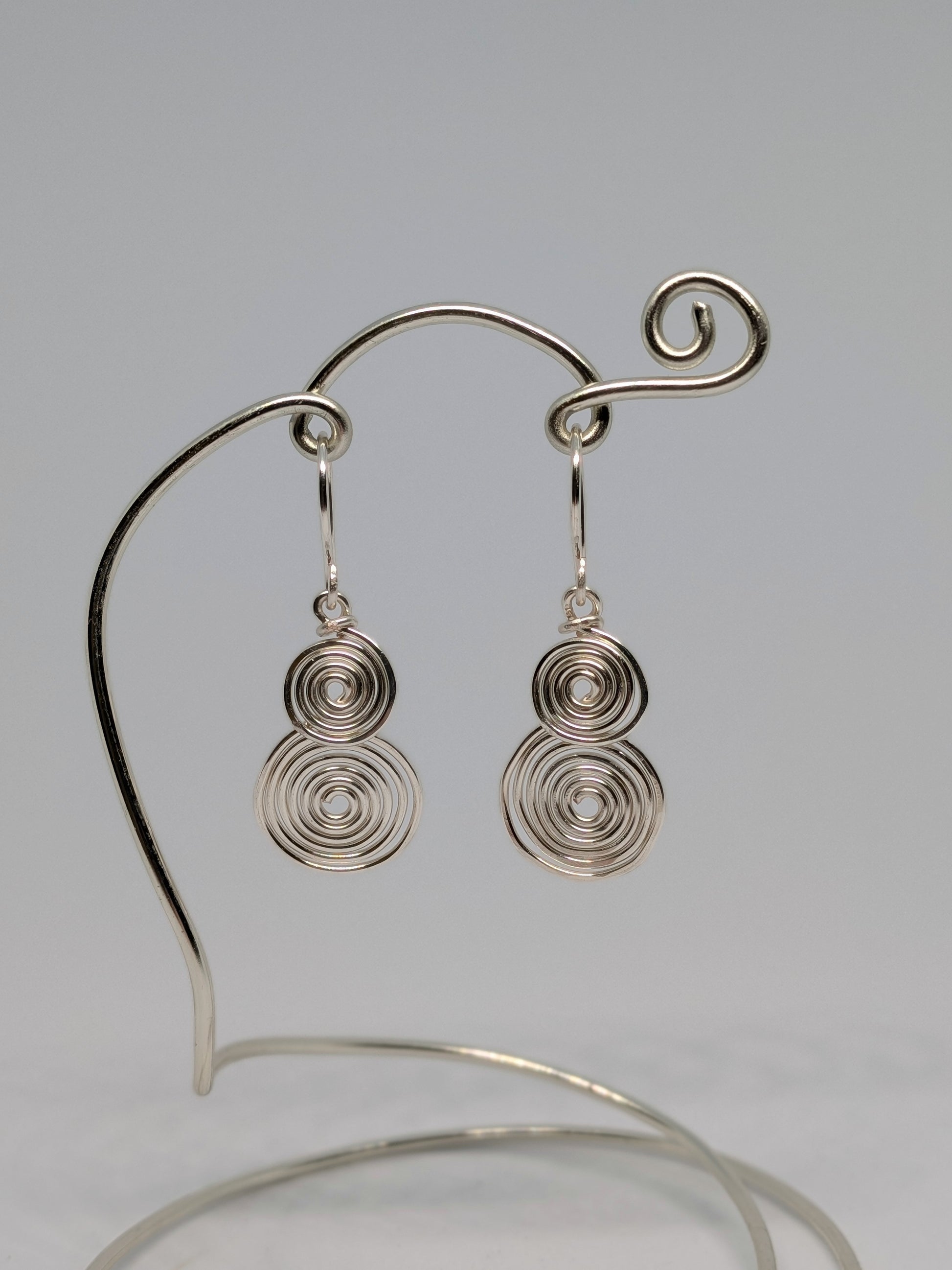 Spiralohrringe in Silber 