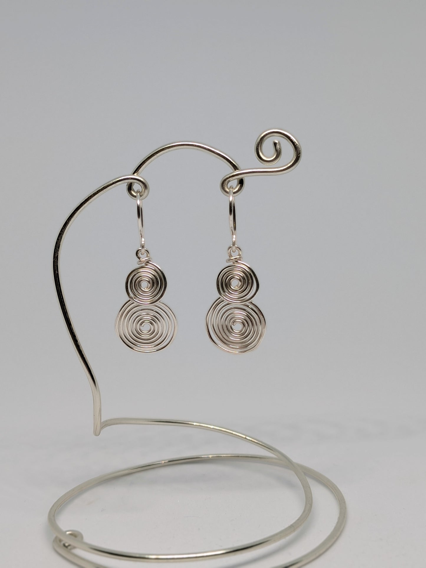 Spiralohrringe in Silber 