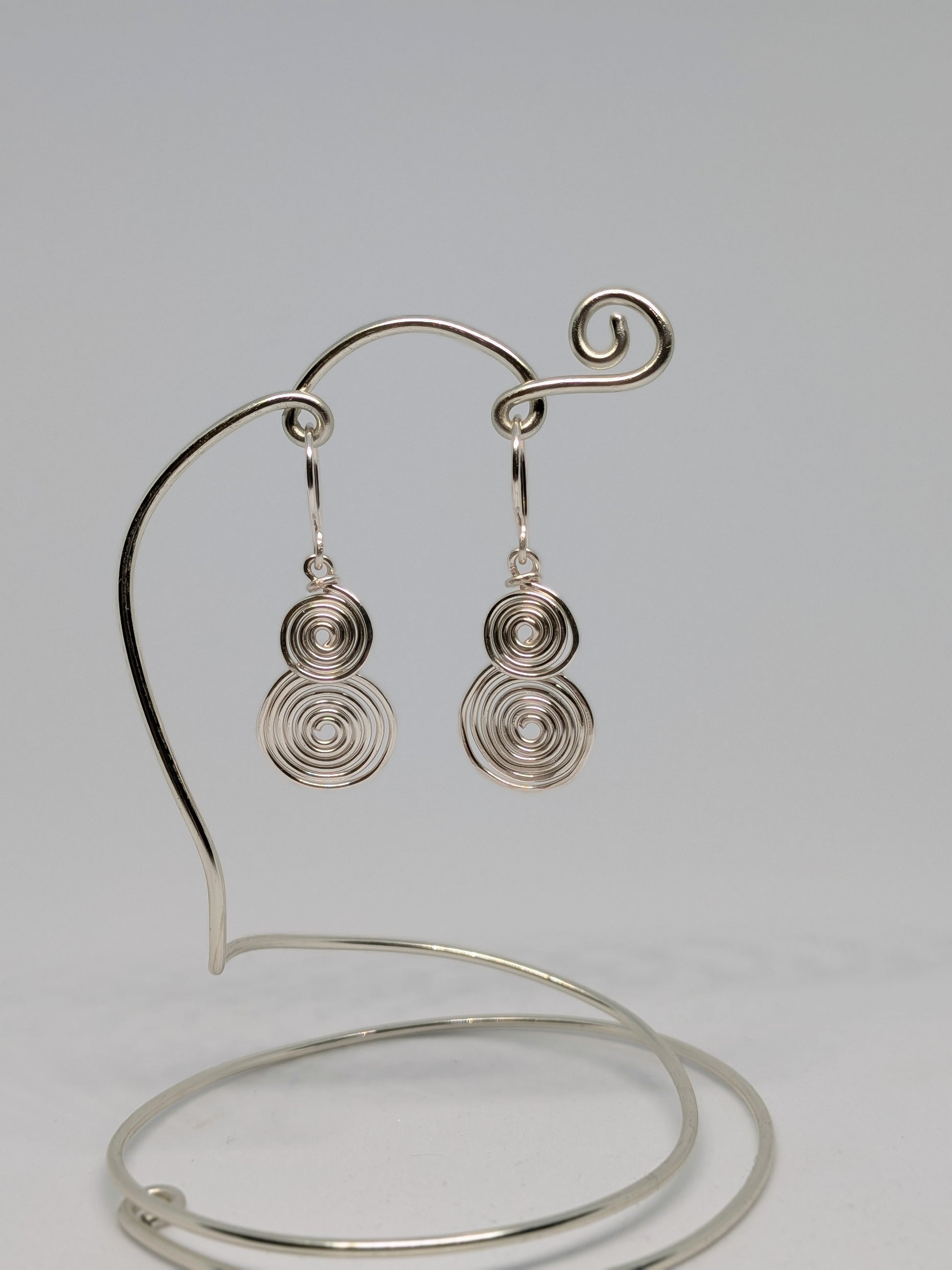 Spiralohrringe in Silber 