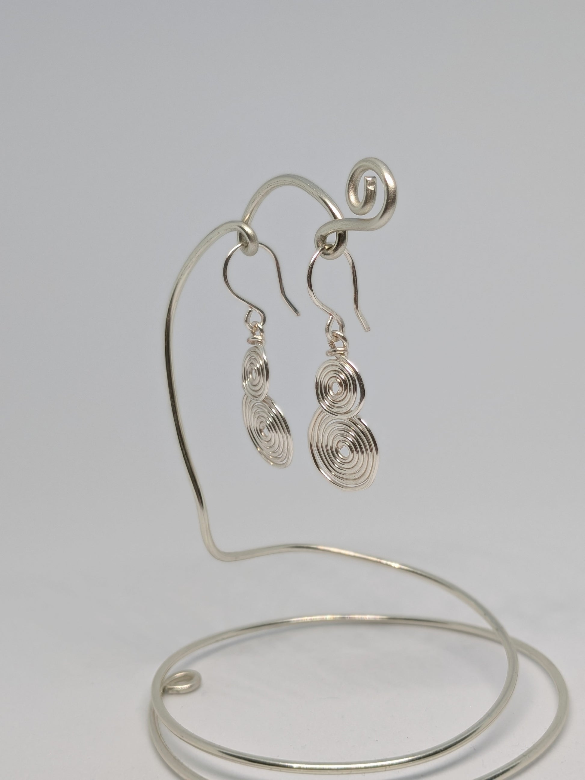 Spiralohrringe in Silber 