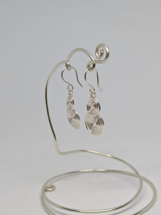 Spiralohrringe in Silber 