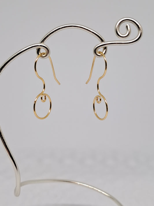 kleiner Wechsel-Hoop in der Farbe Gold