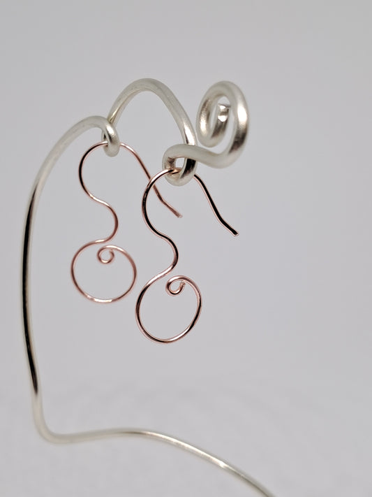 Kleine Wechsel-Hoops in Rosé-Gold