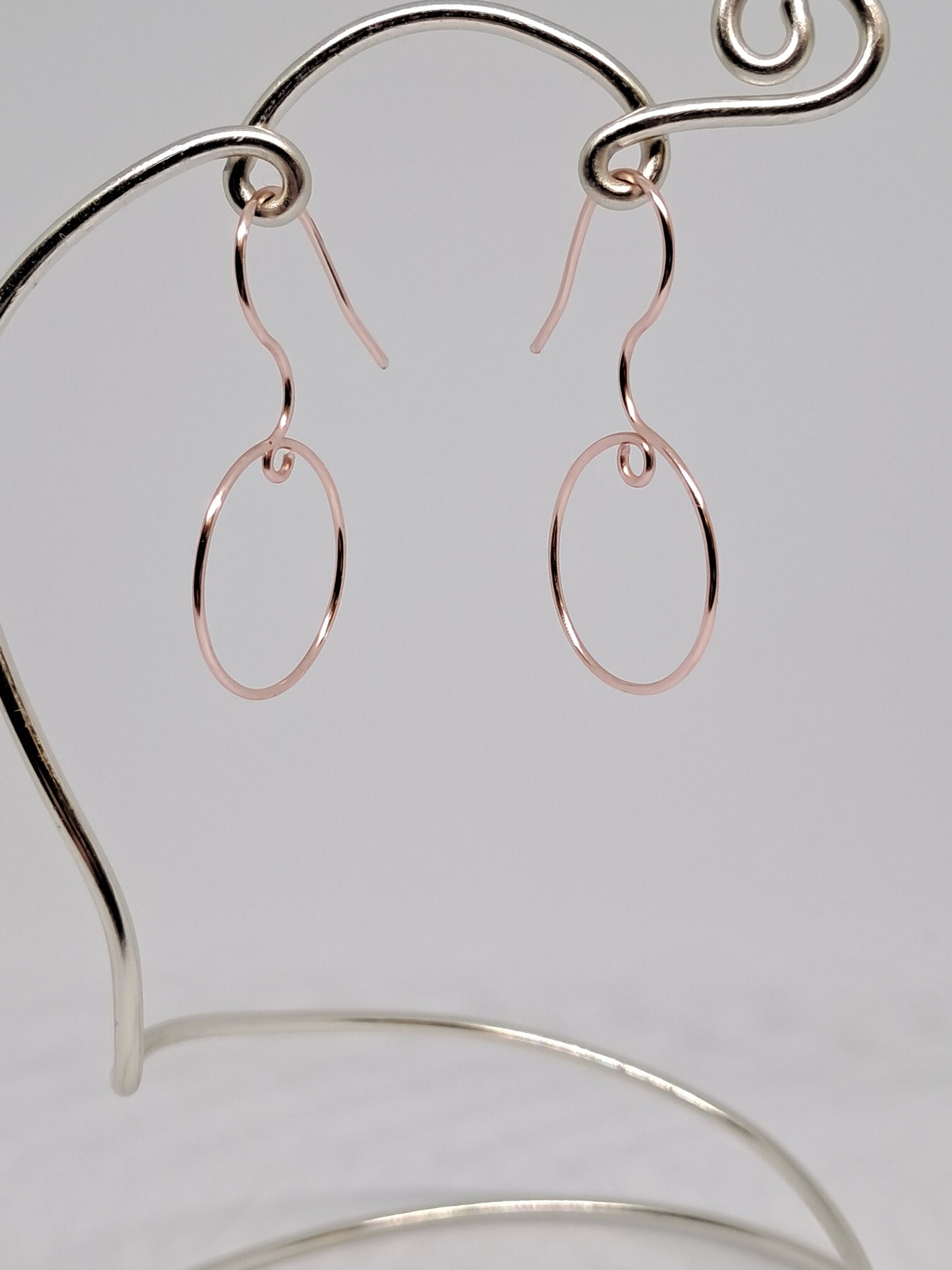 Kleine Wechsel-Hoops in Rosé-Gold