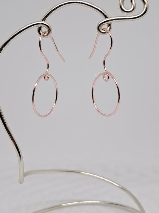 Kleine Wechsel-Hoops in Rosé-Gold